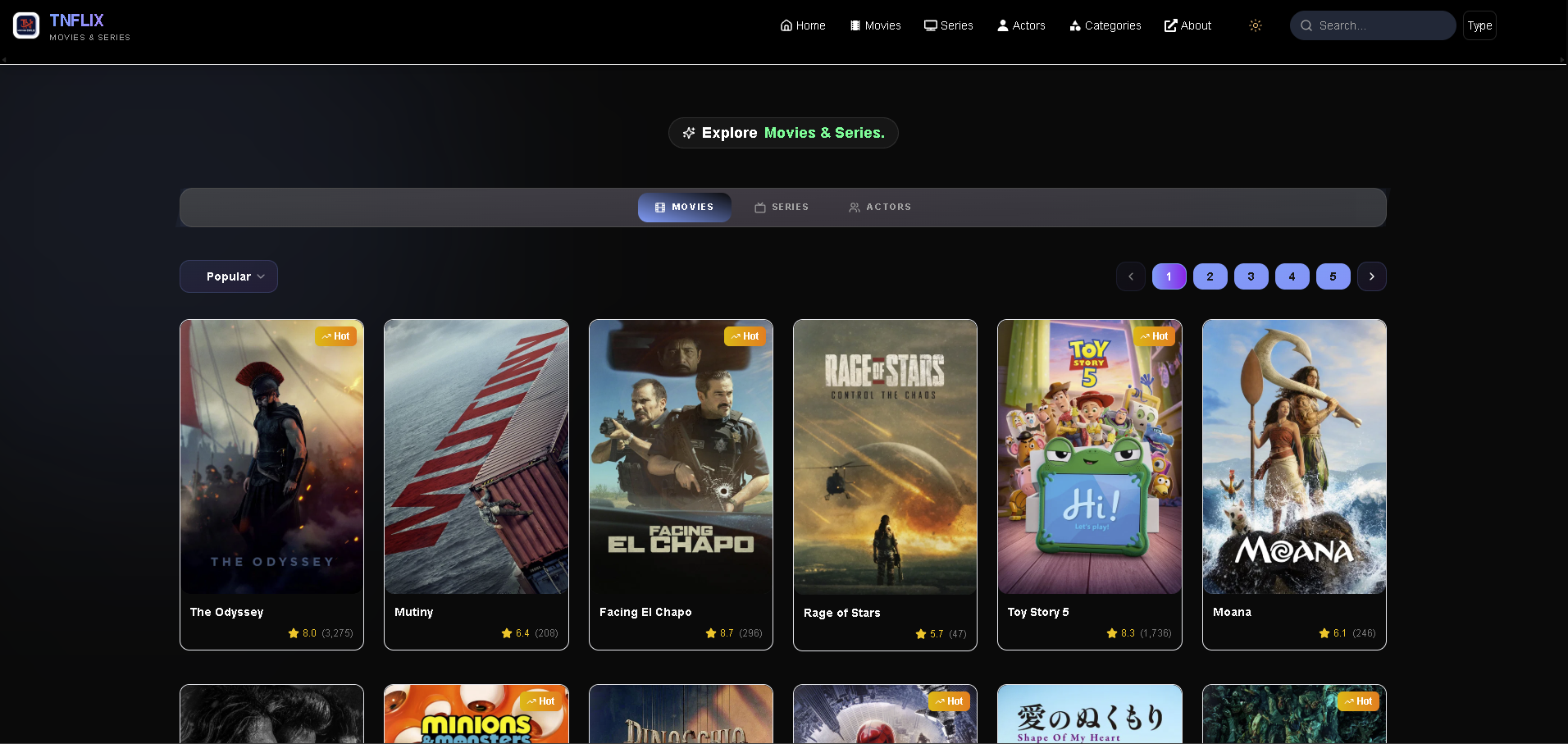 Movies & Series Browser